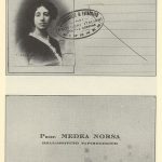 Biglietto da visita di Medea Norsa.