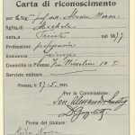 Carta di riconoscimento per profughi italiani d'oltre confine